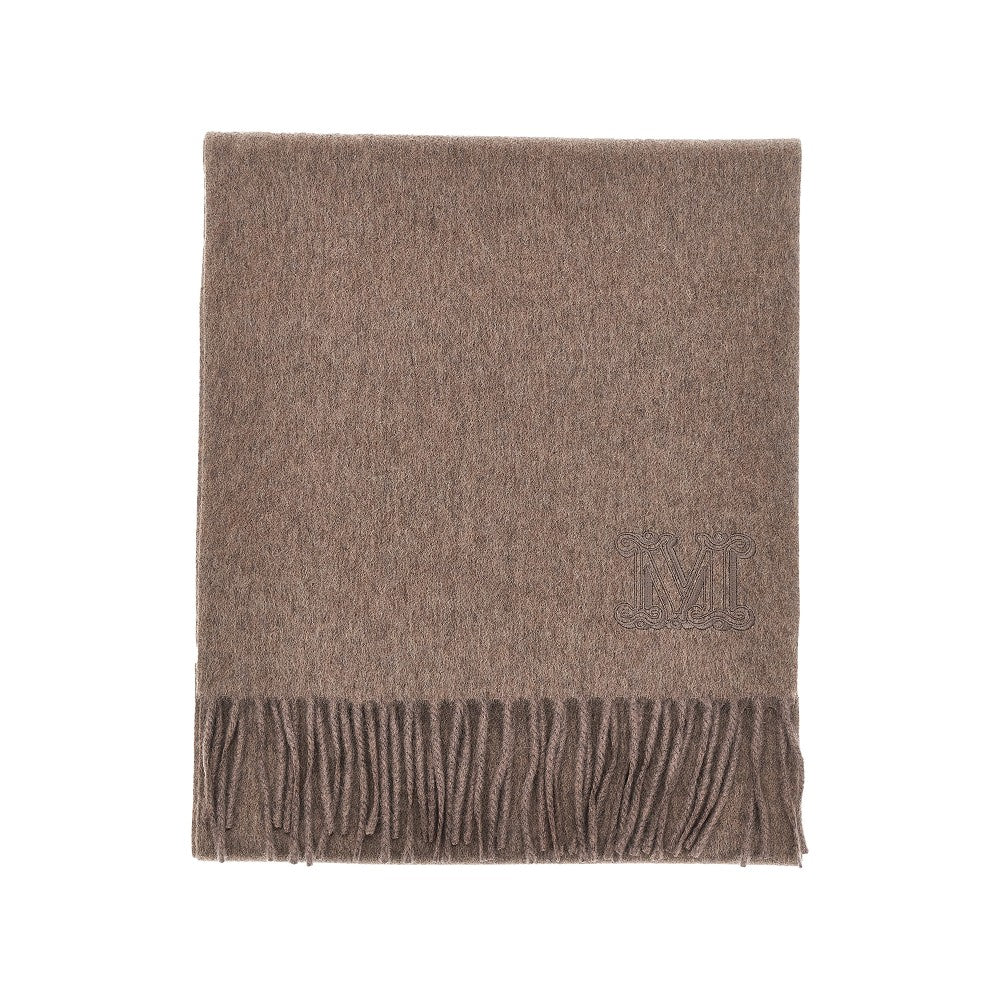 Cashmere scarf with Monogram embroidery