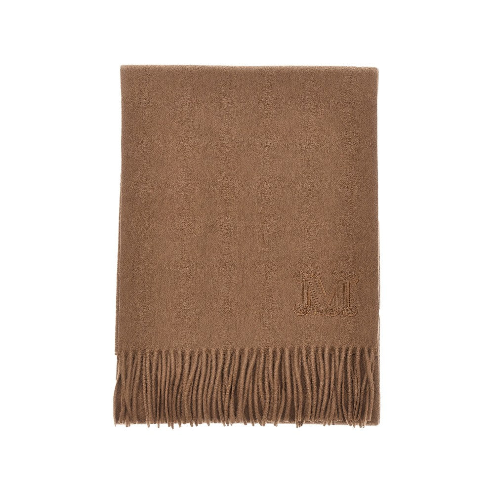 Cashmere scarf with Monogram embroidery