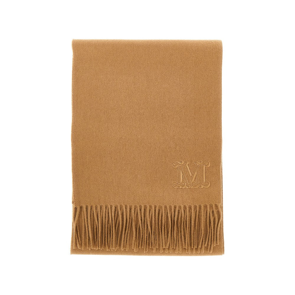 Cashmere scarf with Monogram embroidery