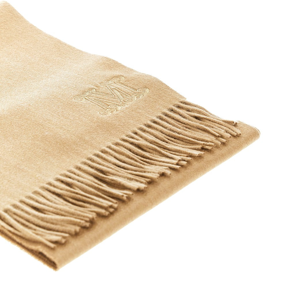 Cashmere scarf with Monogram embroidery