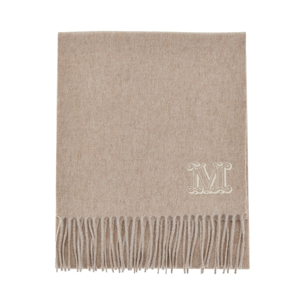 Cashmere scarf with Monogram embroidery