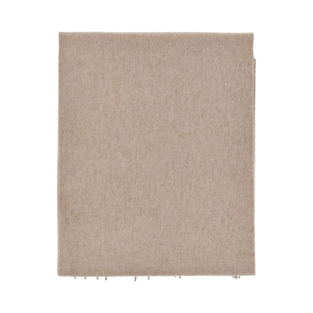 Cashmere scarf with Monogram embroidery