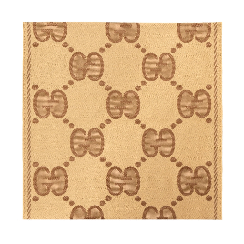 GG jacquard wool scarf