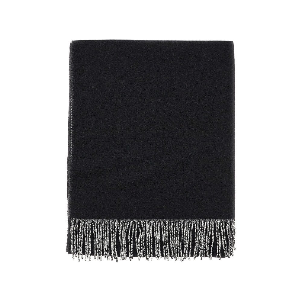 Wool and cashmere double-face scarf