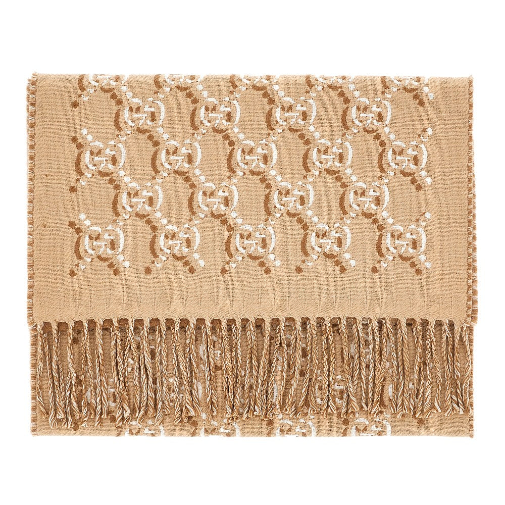 GG Shadow wool scarf