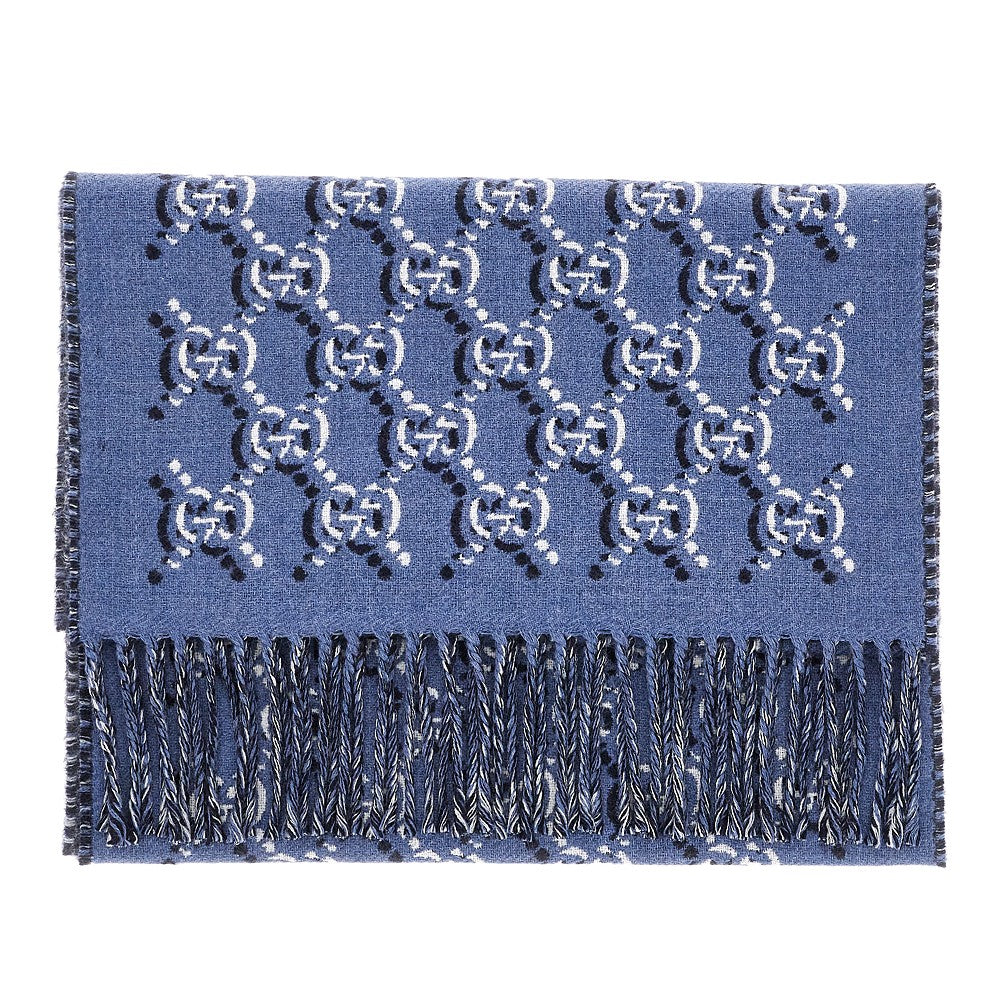 GG Shadow wool scarf