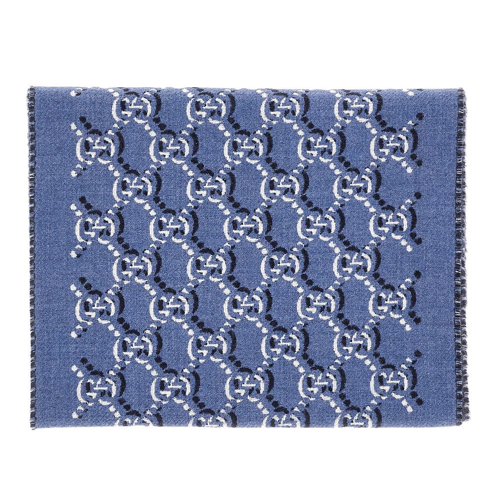GG Shadow wool scarf