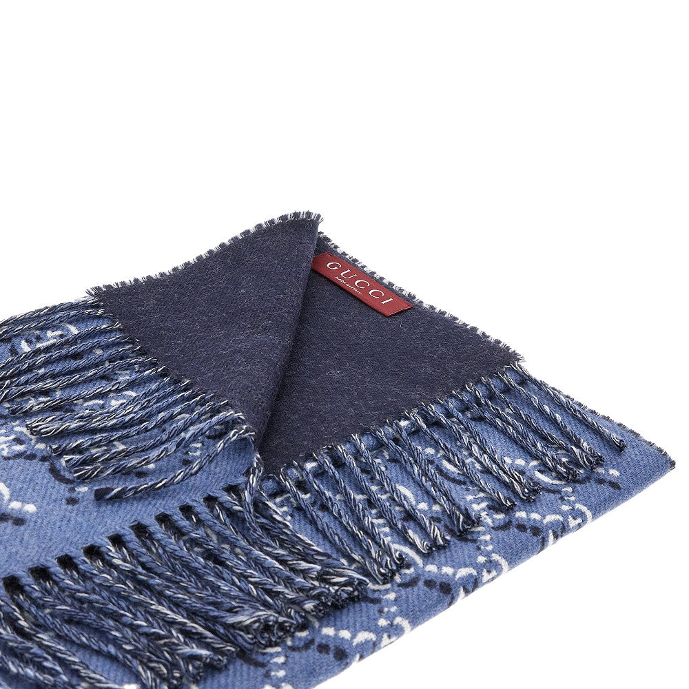 GG Shadow wool scarf