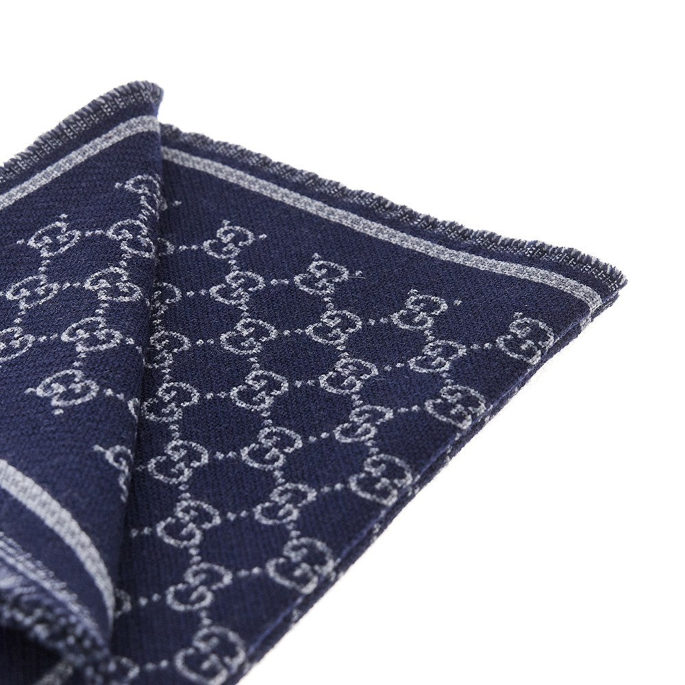 Wool scarf with Interlocking GG motif