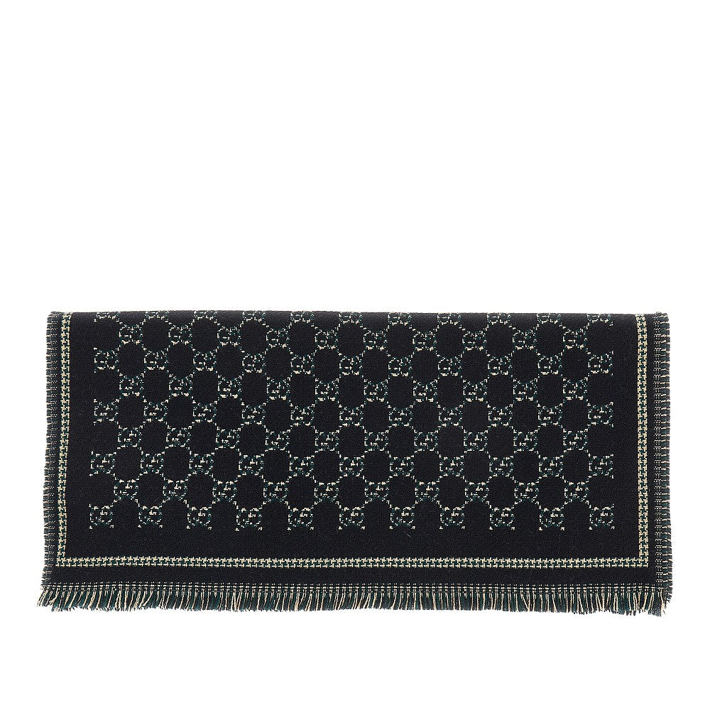 Wool scarf with Interlocking GG motif
