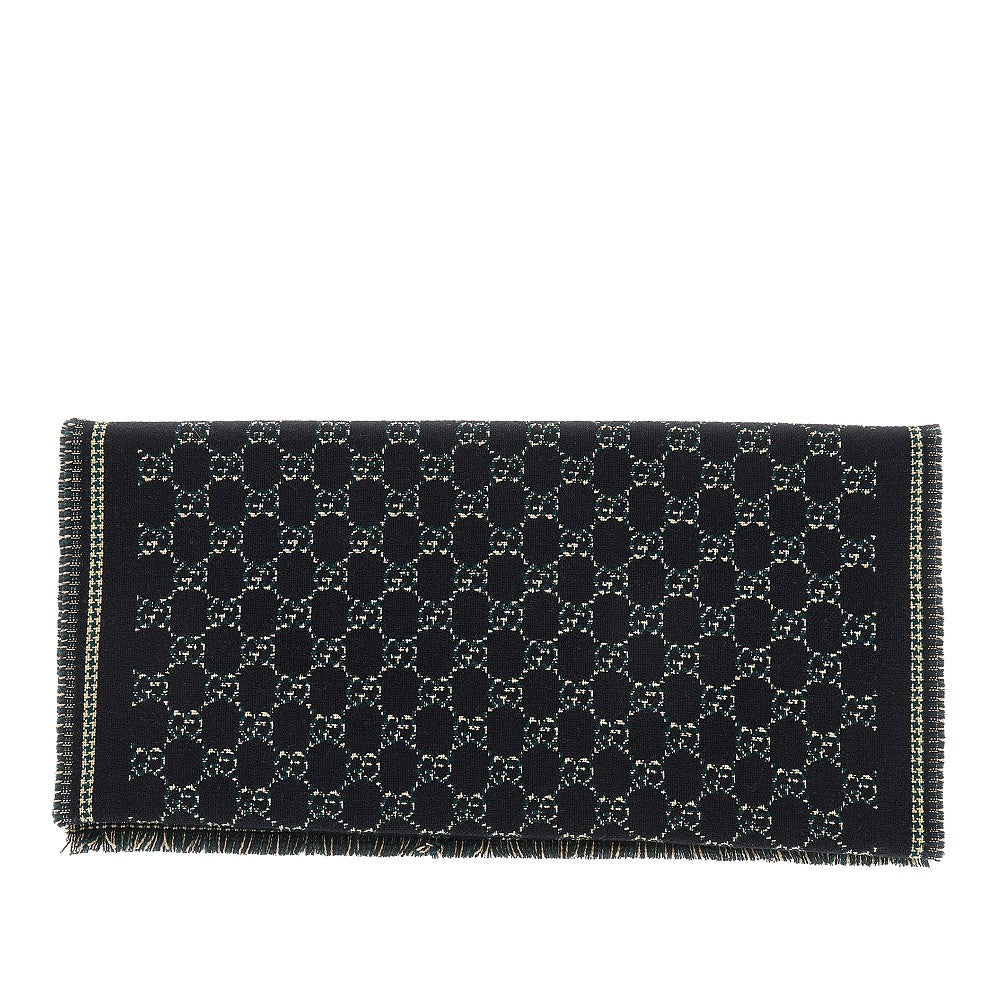Wool scarf with Interlocking GG motif