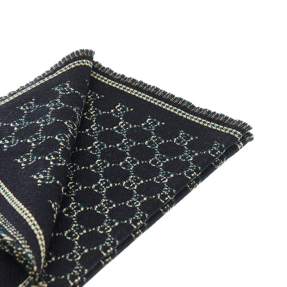 Wool scarf with Interlocking GG motif