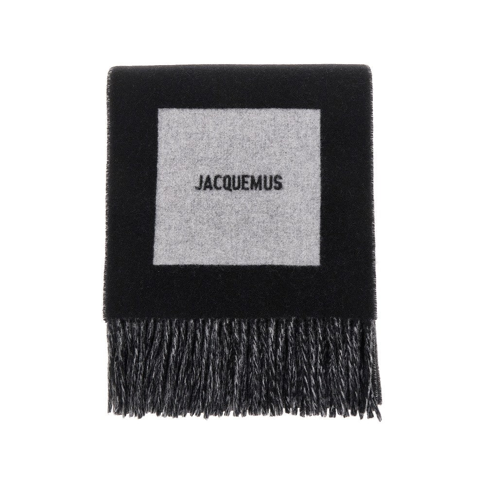 'Rond Carré' wool scarf