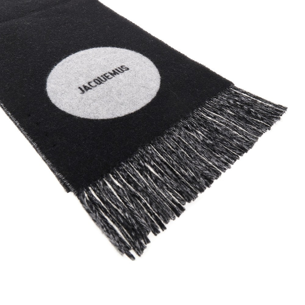 'Rond Carré' wool scarf