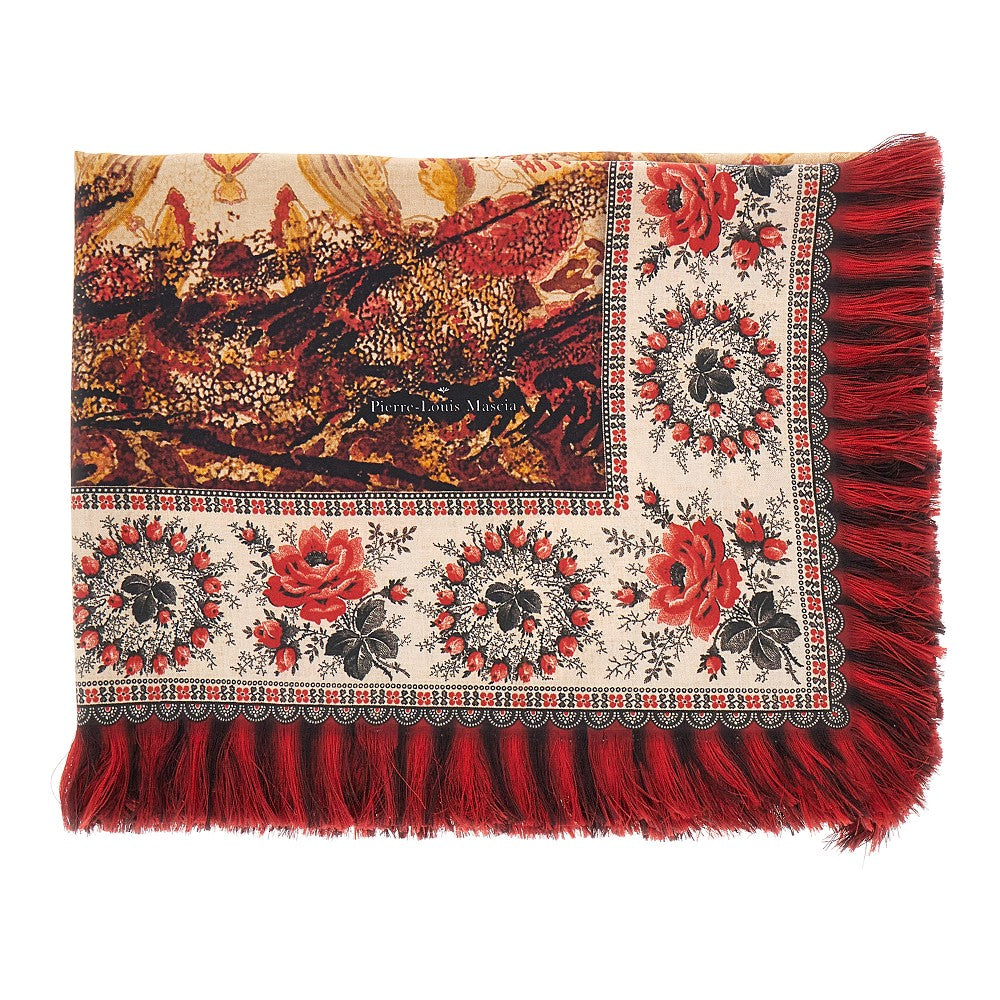 Sciarpa in twill di seta stampato