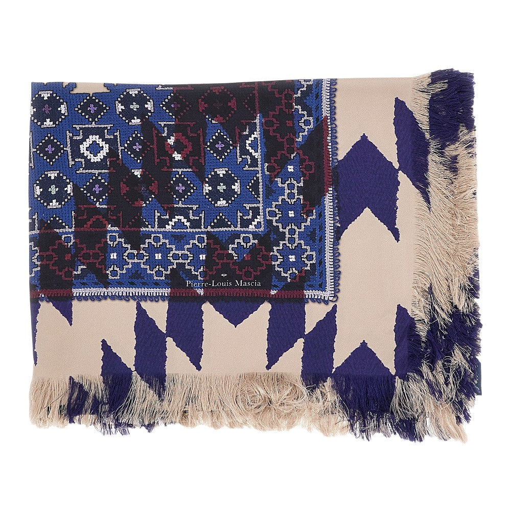 Printed silk scarf