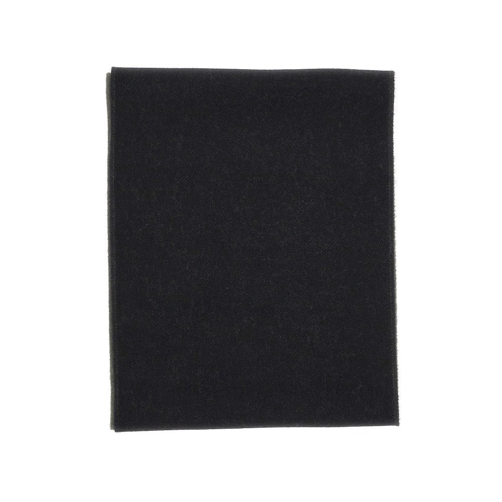 Wool and cashmere scarf with Anagram patch