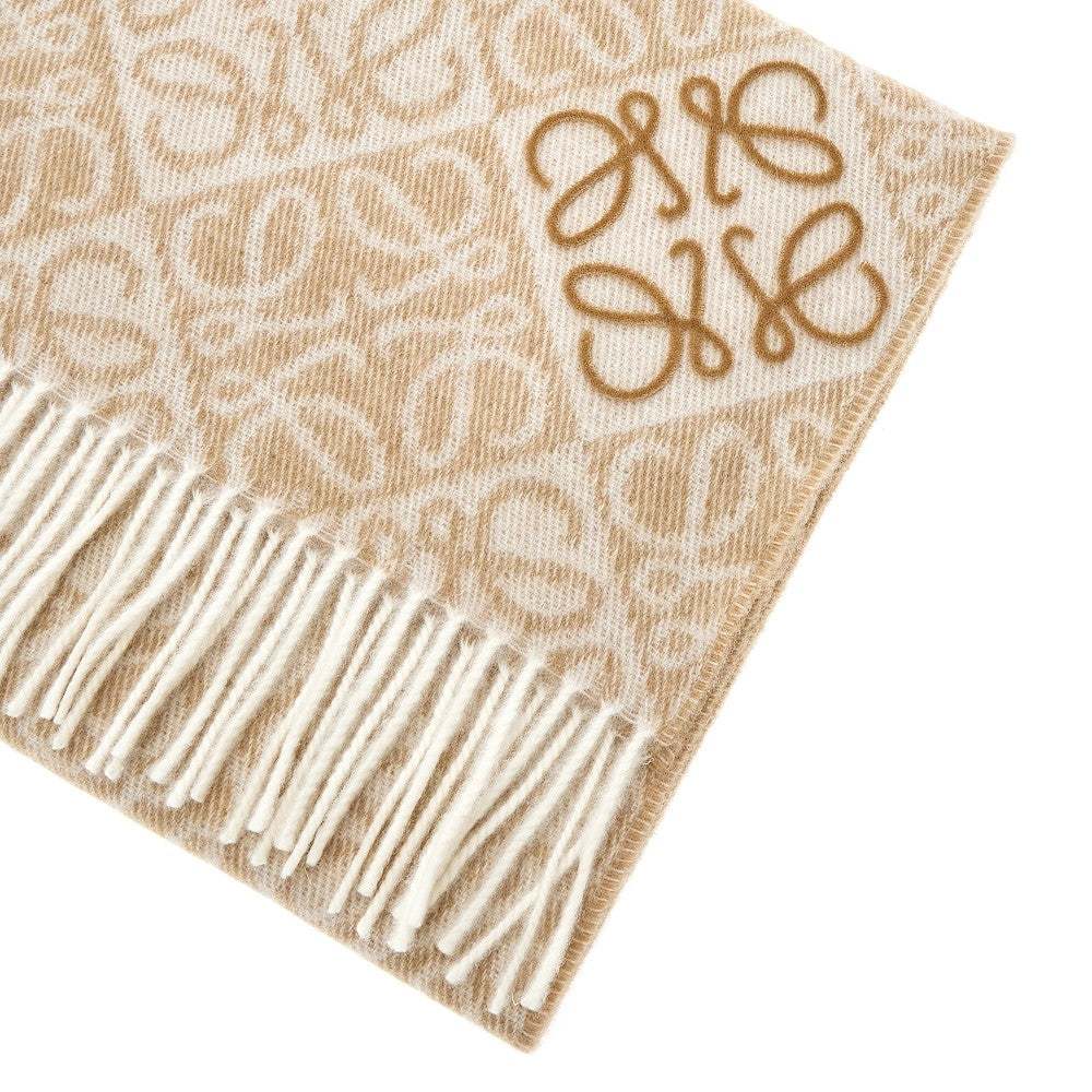 Anagram wool and cashmere scarf