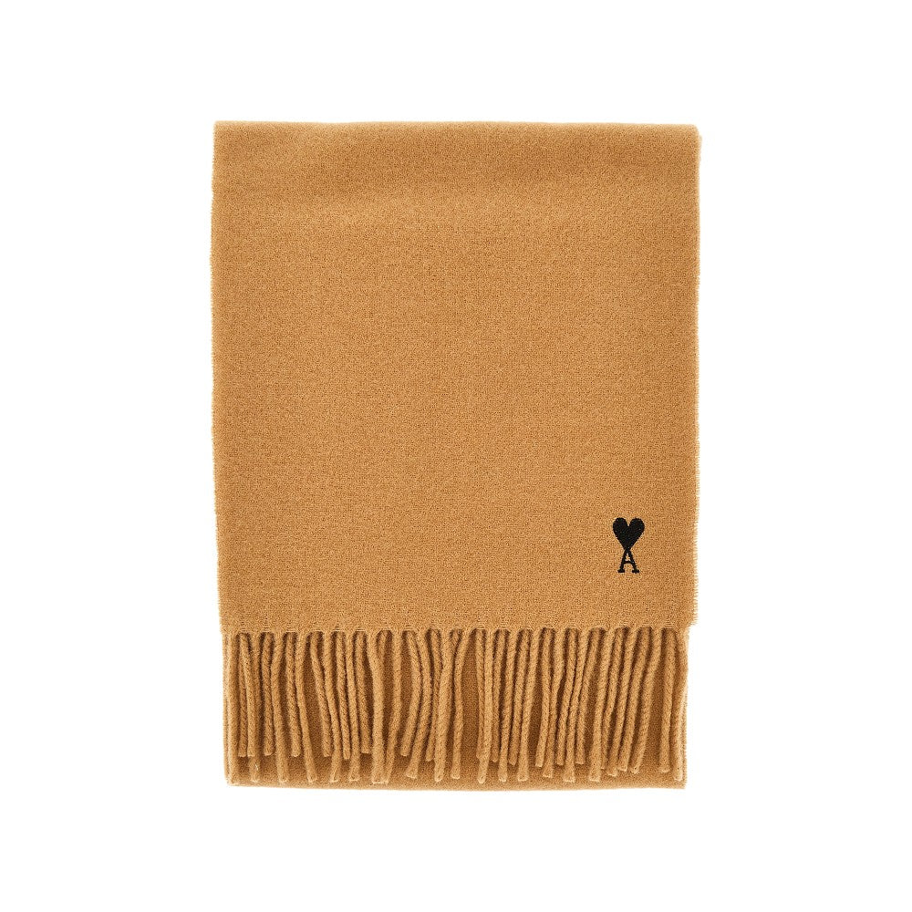 Wool scarf with Ami de Coeur embroidery