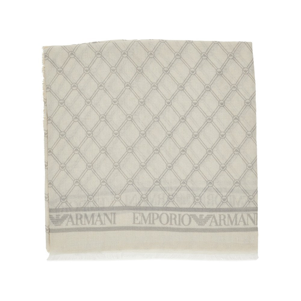 Lurex viscose-blend scarf