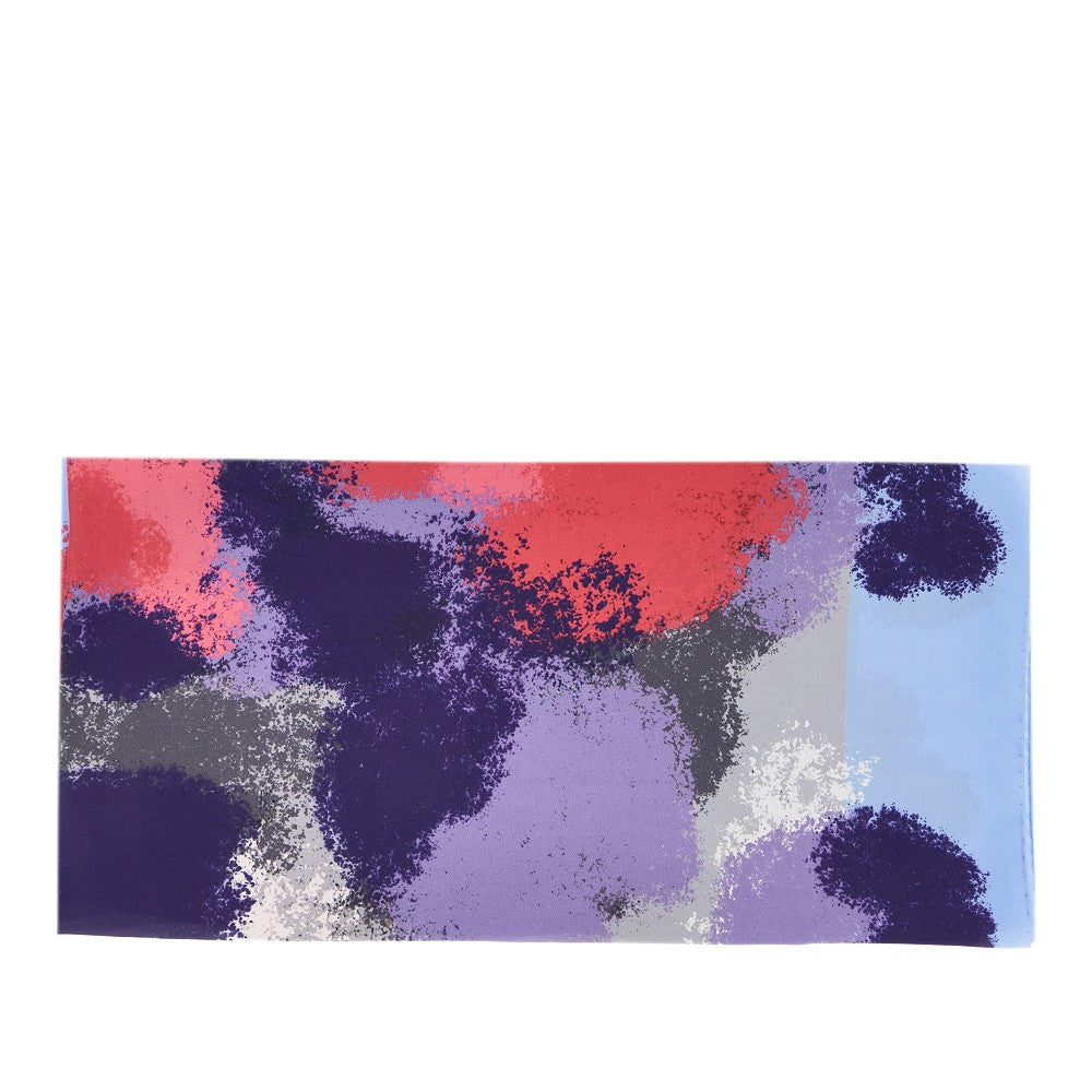 Printed silk twill scarf