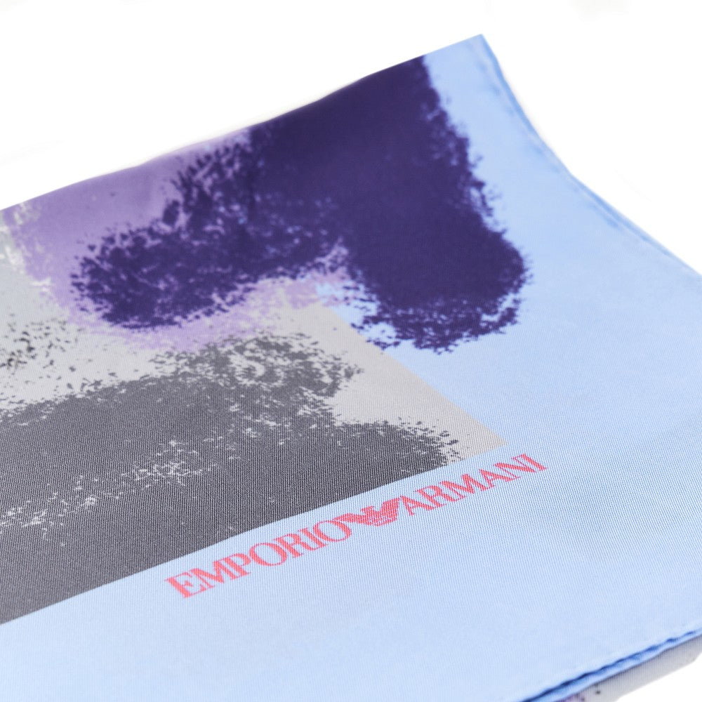 Printed silk twill scarf