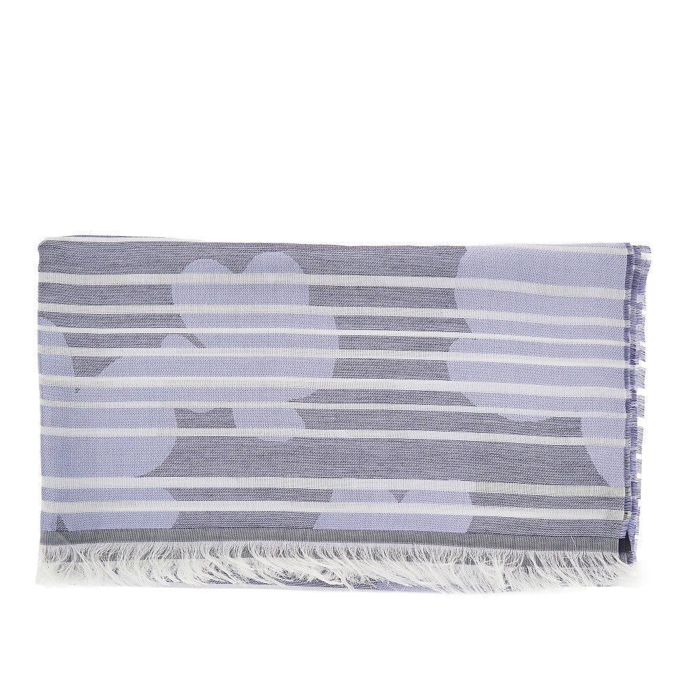 Jacquard viscose-blend scarf