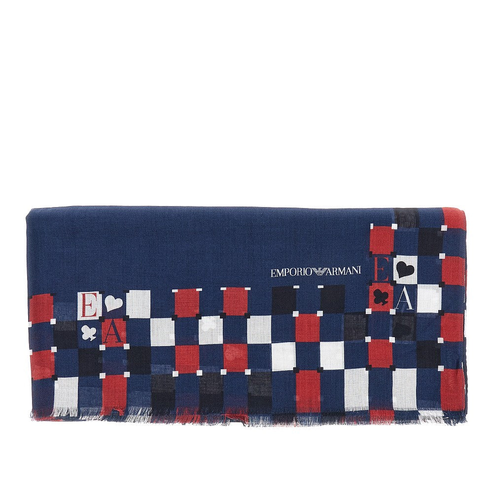 Printed viscose scarf