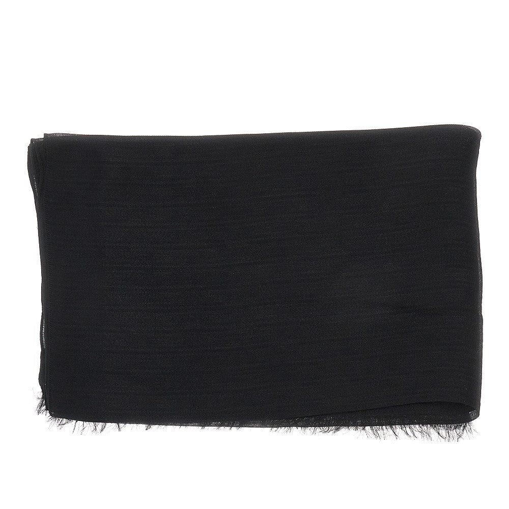 Jacquard wool blend scarf