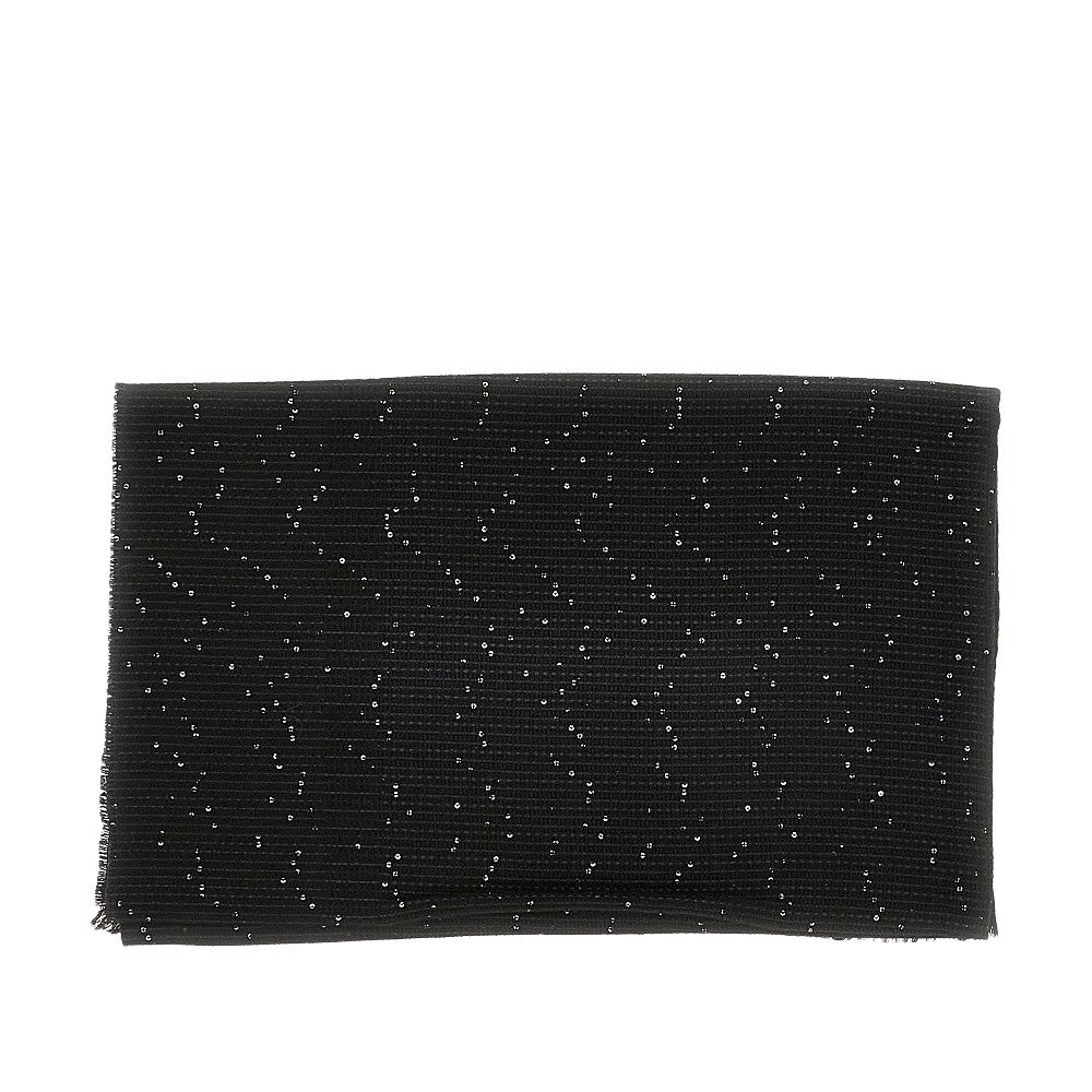 Sciarpa in misto lana con paillettes