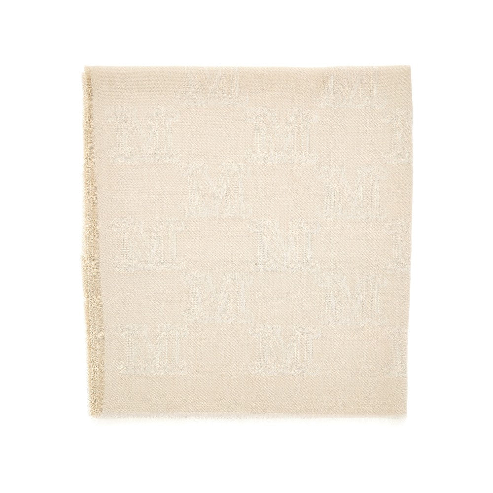 Lurex silk-blend 'Monogram' scarf