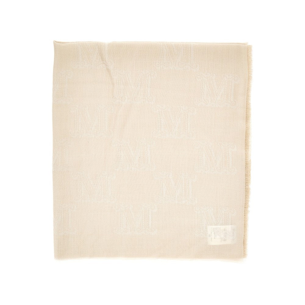 Lurex silk-blend 'Monogram' scarf
