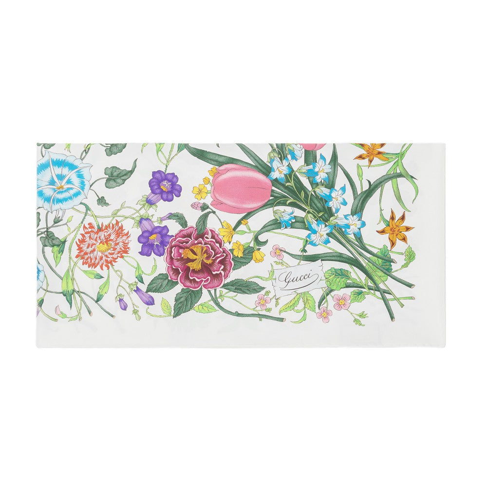 Foulard in seta stampa Flora