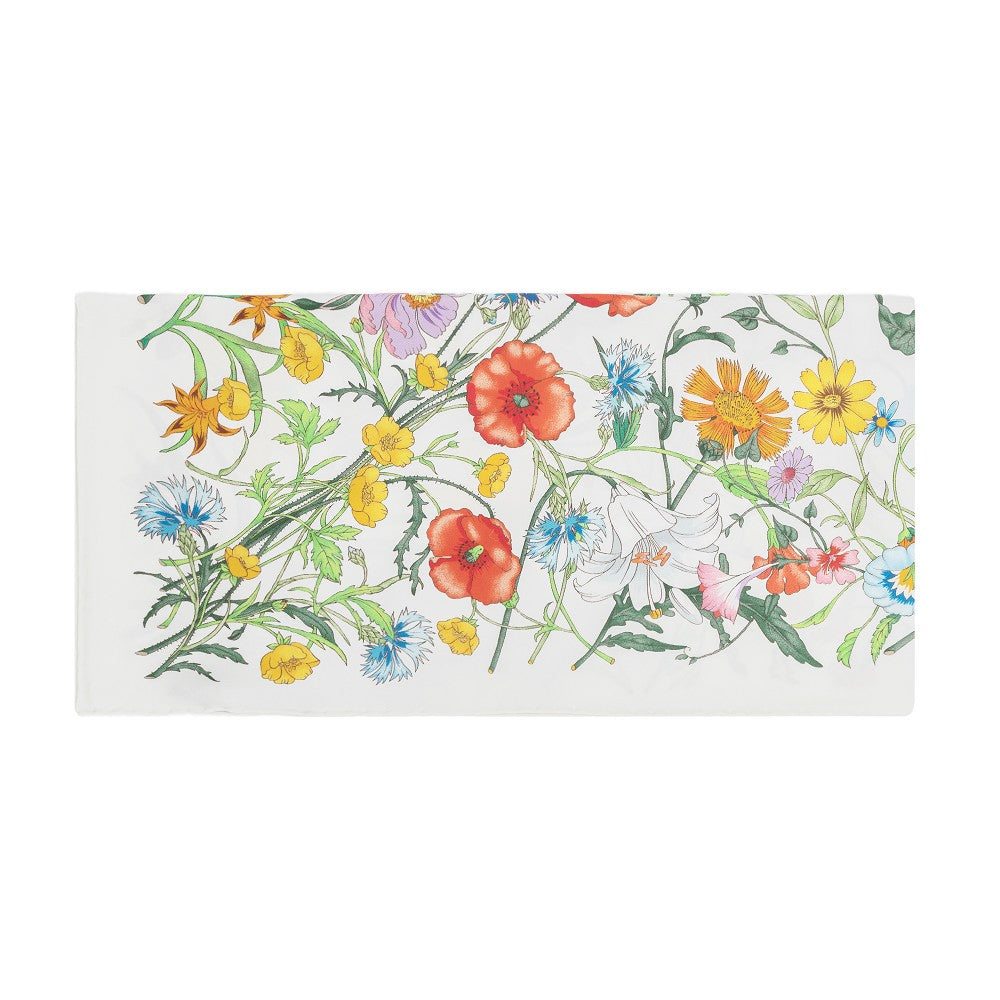 Foulard in seta stampa Flora