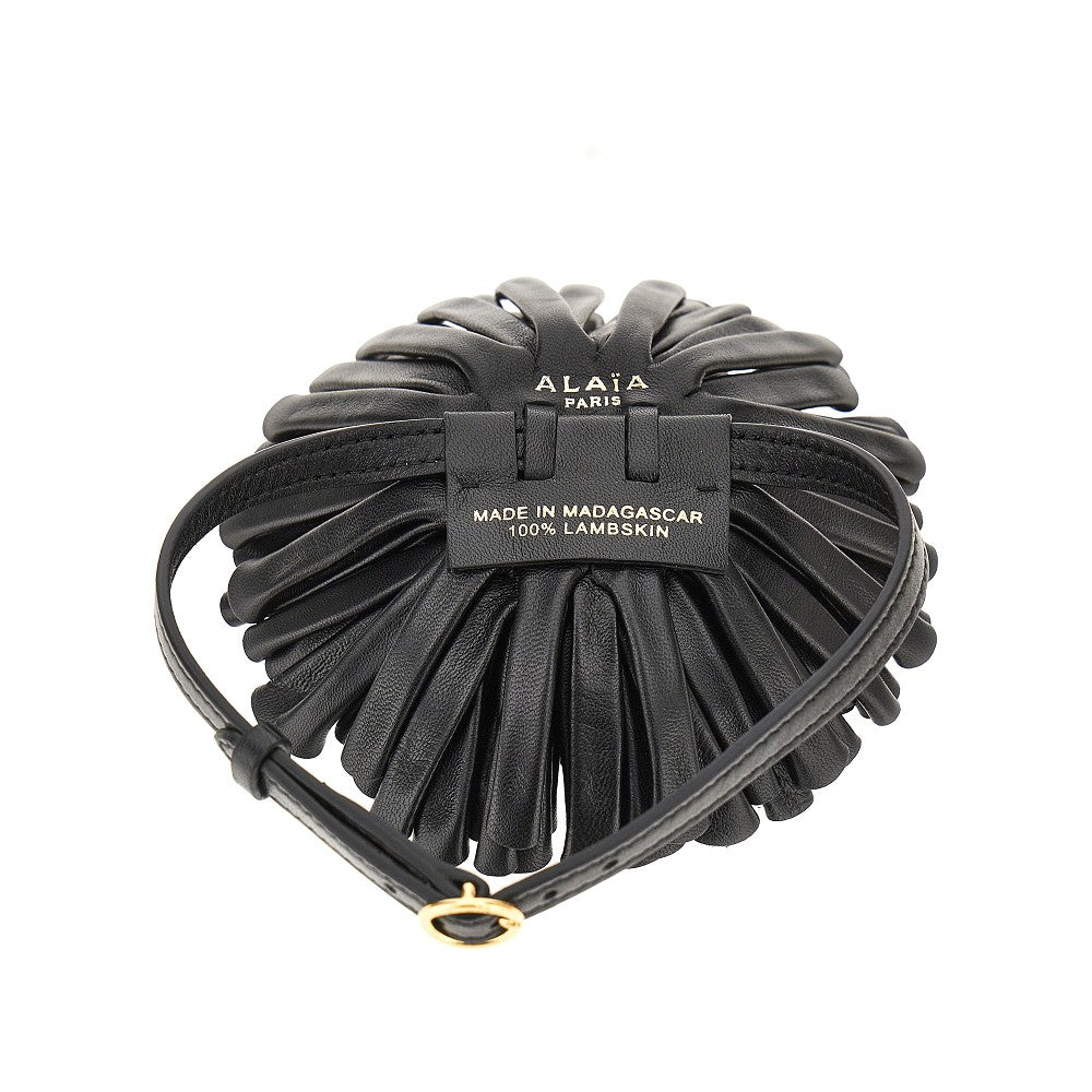 Chocker floreale in pelle