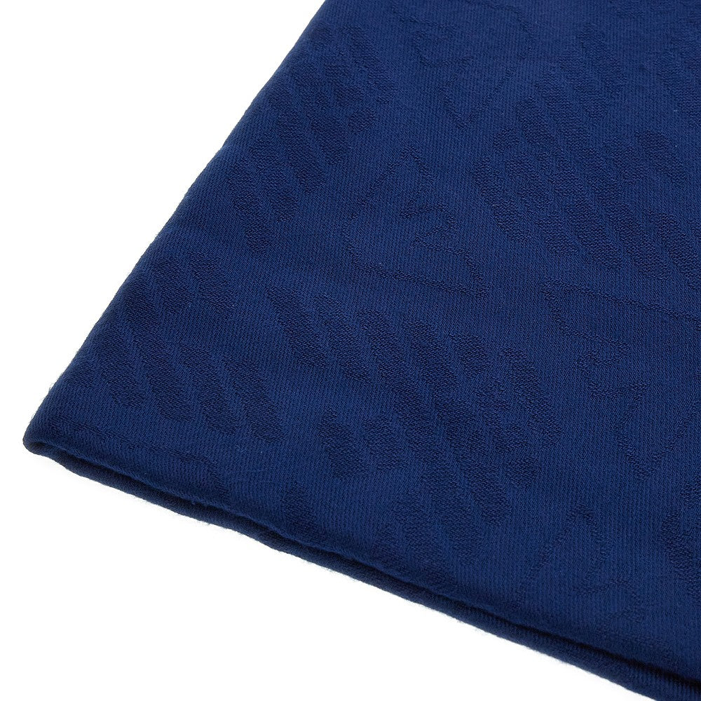 Logo motif viscose-blend scarf