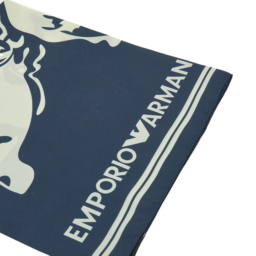 French Bulldog print twill scarf