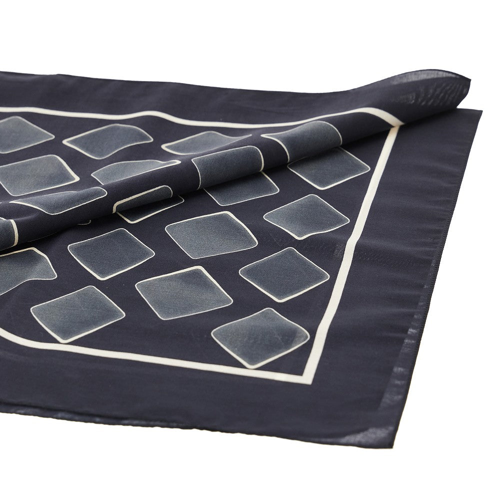 Cotton and silk printed scarf