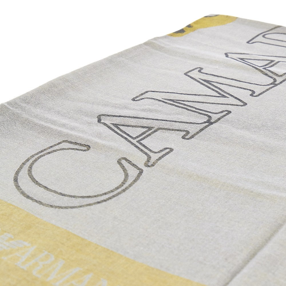 Silk and linen-blend scarf