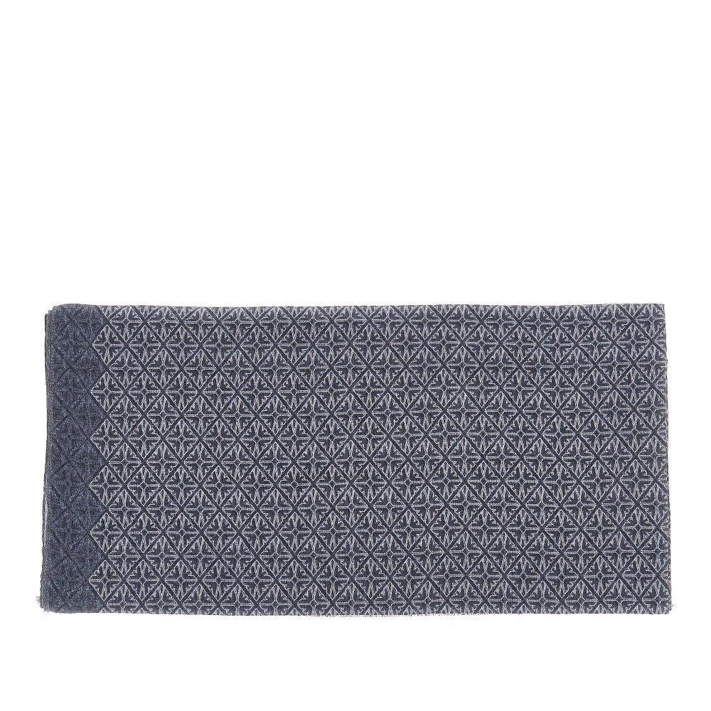 Foulard in viscosa con pattern logo