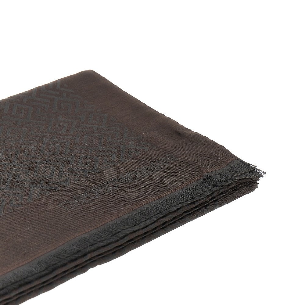 Jacquard viscose blend scarf