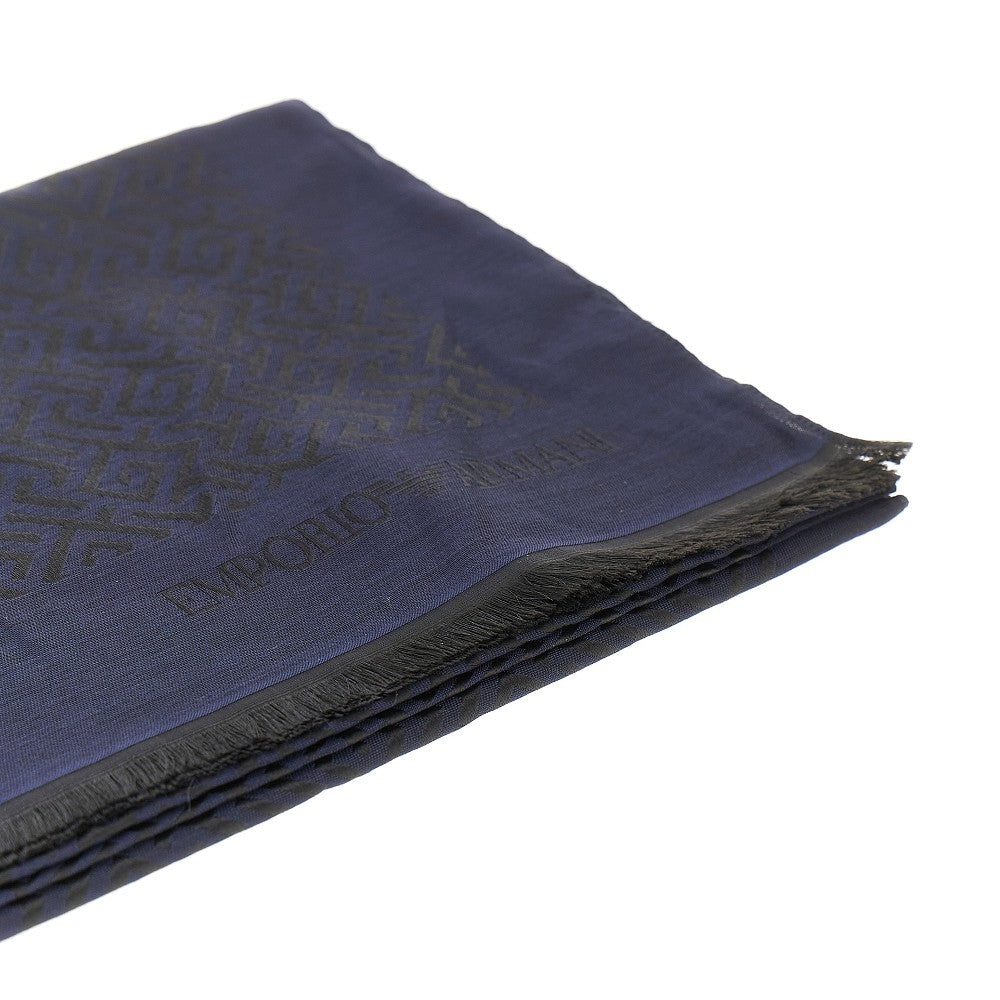 Jacquard viscose blend scarf