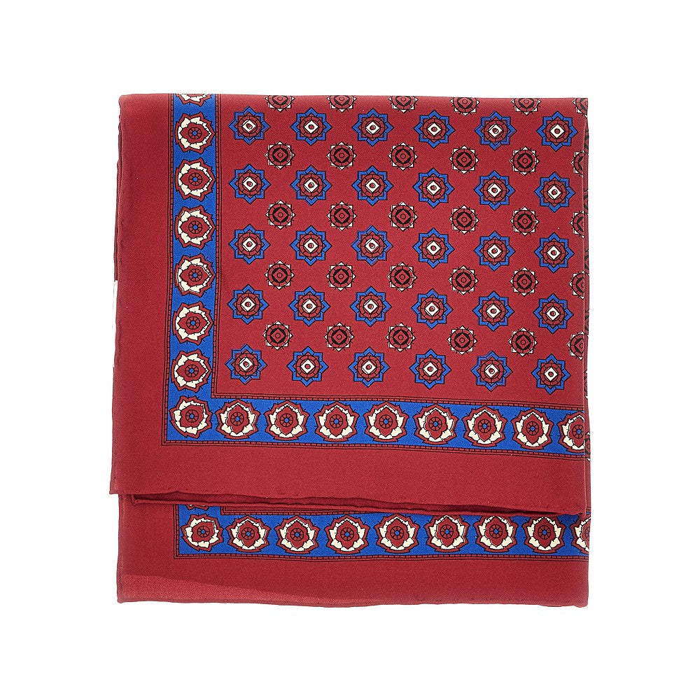 'Chamber' printed silk scarf