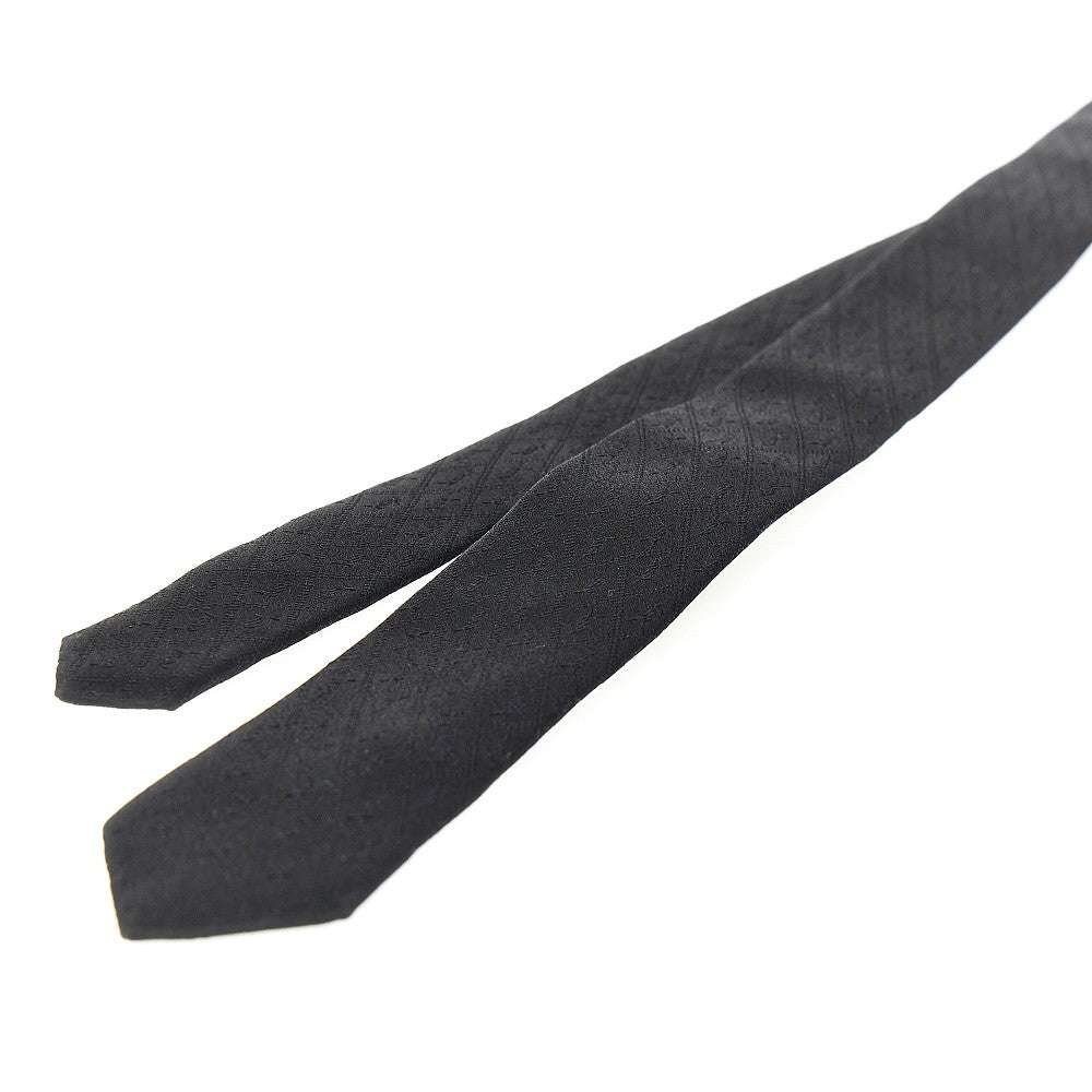 Monogram jacquard silk necktie