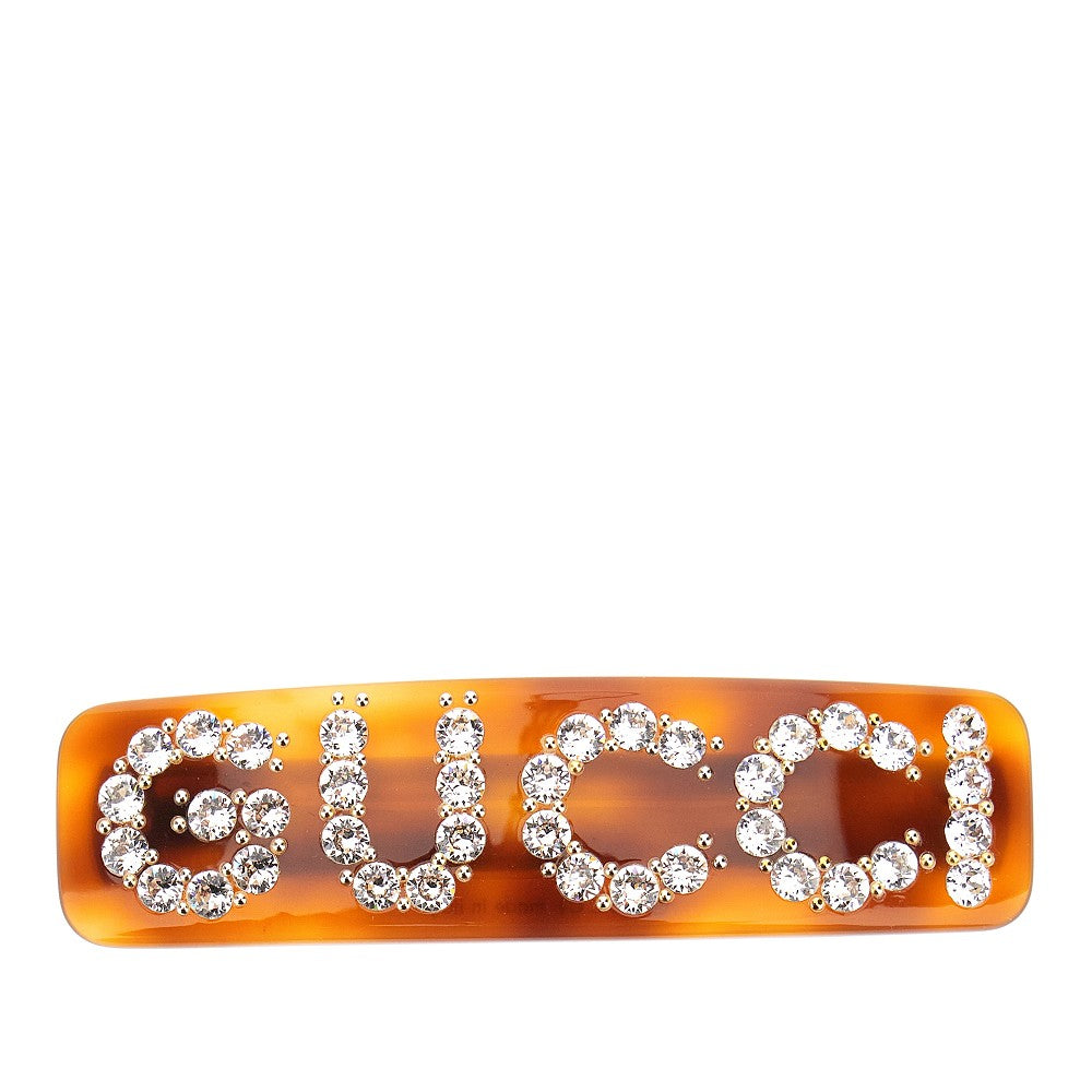 Crystal-embellished hair clip