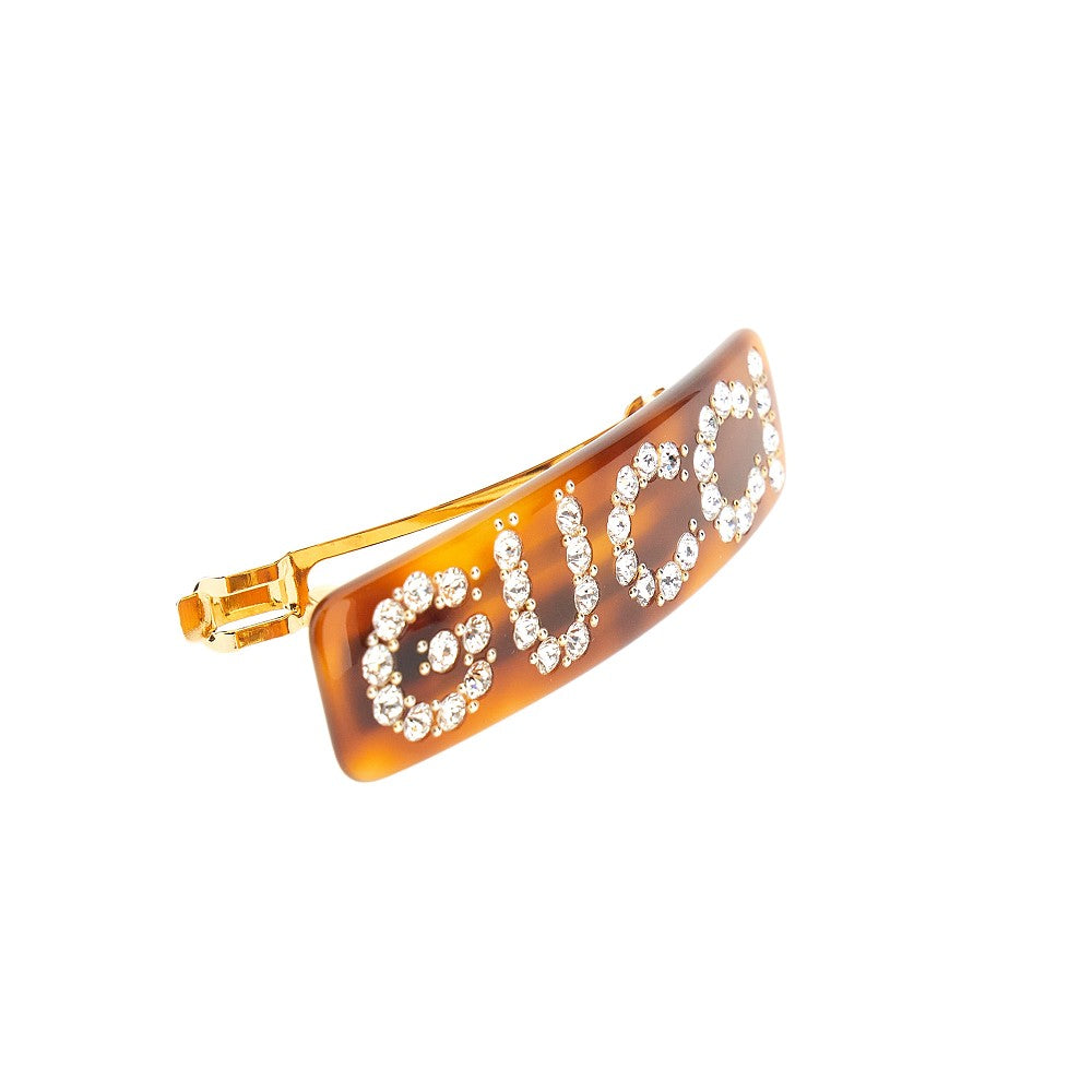 Crystal-embellished hair clip