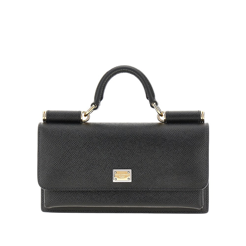 Mini bag in pelle stampa Dauphine