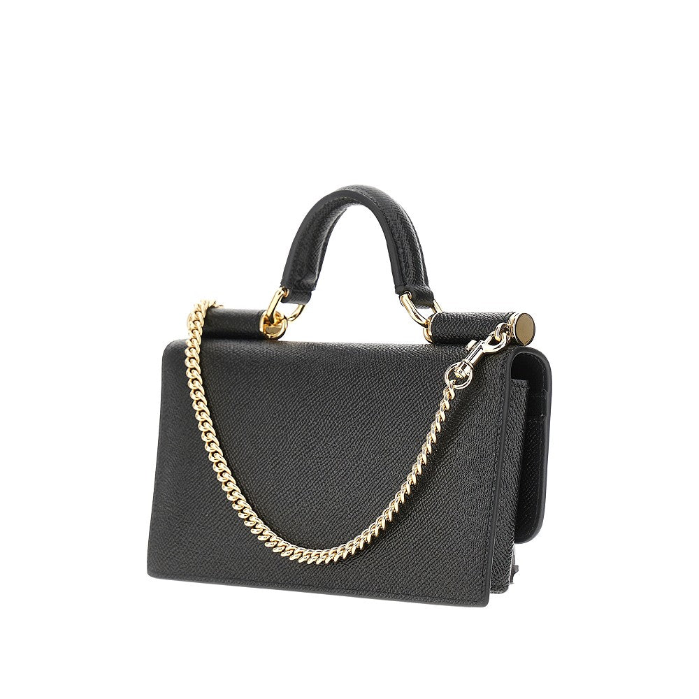 Mini bag in pelle stampa Dauphine