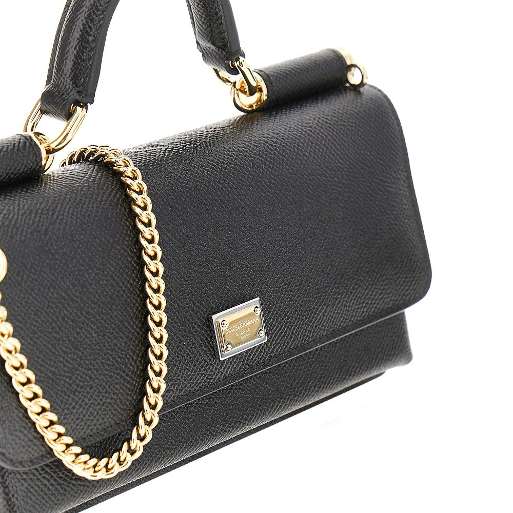 Dauphine print leather mini bag