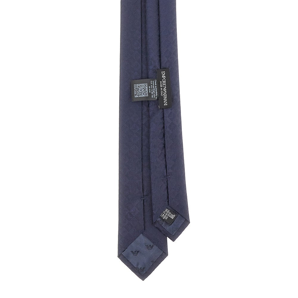 Cravatta in seta jacquard monogram